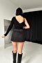 Black Single Sleeve Sling Knitwear Blouse - 4