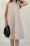 Beige Comfort Balloon Dress - 2