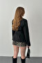 Black Two-Button Pleated Jacket - 5