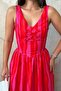 Red striped dress - 4
