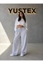 2-Piece Women's Wide-Leg Sweatpants (Black and Grey) Comfortable Fit with Pockets and Drawstring Waist - 3