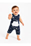 Sweet Ocean Patterned Baby Boy Summer Sleeveless Jumpsuit - 4