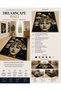 Eta Women's Portrait Patterned Modern Woven Base Decorative Carpet Eta4094 - 4