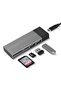 6085 USB Type C M.2 Ssd Pcie Box 5in1 Hub Nvme Sata Ngff Sd Card Reader Hard Disk Reading - 2