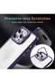 iPhone 14 Pro Max Case with Hard Back, Stand, Camera Raise, Shock Absorbing Cover, Lens Gift Included - 2