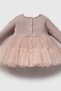 Knitwear Top Tutu Girls' Dress Powder - 2