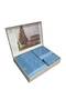 Towel Set with Heart Embroidery 3 Pieces - 4
