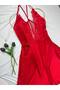 Plus Size Lace Satin Strap Mini Nightgown - 4