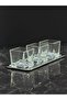 Silver Mavida 3-Piece Glass Bowl Set with Tray, Breakfast, Snack, and Sauce Serving Container with Baton Tray, 4 Pieces - 2