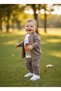 Tiger Embroidered 3-Piece Baby Boy Set Cardigan T-Shirt Trousers - 3