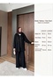 Oversize Hooded Modal Fabric Double Pocket Hijab Two-Piece Set - 2