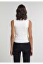 Slim Fit Women's White Tank Top - 2