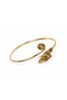 Spiral Gold Color Women's Bracelet with Dragon Figure – Authentic & Stylish Design - 3
