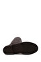 Women's Brown Leather Boots Wf160014Df - 6