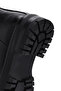 Women's Black Zippered Leather Boots Wf190027Dv - 8