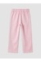 Alita City Lcw Kids Pink Gabardine Embroidered Wideleg Wide Leg Girls' Trousers - 3
