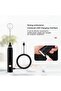 Rechargeable Milk Frother Handheld, 3-Speed Electric Coffee Frother with Stainless Steel Whisk, USB Foam Maker for Coffee, Latte, Cappuccino, Hot Chocolate, Milk Tea & Drinks - 3