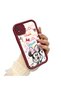 Realme C11 2021 Compatible Case Camera Protector Minnie Pattern Burgundy Lover Couple Silicone Phone Case - 3