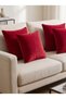 Set of 4 Velvet Cushion Covers 45X45 cm - Velvet Fabric Decorative Pillowcases - 2
