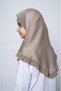 Hijab for Kids – Stylish Modest Islamic Headscarf for Muslim Girls, Ruffle Trim Kids Hijab with Button Front Detail - 4