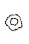 Agate Real Natural Stone Women's Necklace and Bracelet Set Green - 4