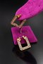 Bym083-1 Rose Gold Square Evil Eye Beaded 3 cm Water Resistant Women's Steel Earrings - 2