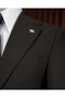 Slim Fit Men's Mono Collar Pocket Jacket Vest Pants Suitt20136-01 - 3