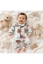Sleepy Bear Printed Buttoned Soft Pajama Set