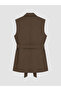 Lcw Modest Khaki Belted Women's Classic Vest - 7