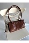 Women's Tan Tassel Detailed Shoulder Bag - 3