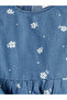 Rmz Gi̇yi̇m Farkiyla Floral Girl's Peplum Jean Blouse - 3