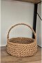 Handmade Wicker Detailed Decorative Organizer Basket with Handles - 2