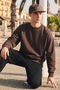 Men's Casual Crew Neck Coffee Basic Sweatshirt - 2