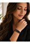 Crystal Black Stone Steel Bracelet - 2