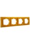 MONO Electric Larissa frame, 4 posts, oak, for socket / switch - 2