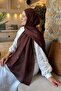 Diamond Pattern Aura Cotton Jacquard Shawl Brown - 4