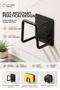 Black Adhesive Dish Sponge Holder Sink Organizer Sponge Holder 1 Piece - 2