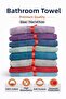 Svv Border Thick and Super Absorbent New Series Bath Towel (76X147) - Mulberry (Black Mulberry) - 2