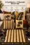 Safari Themed Runner and Throw Pillow Set 5 Piece Decorative Pillow Set Digital Printed Bohemian Living Room Set - 2