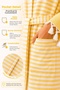 Hooded Children's Peshtemal Bathrobe Beach, Pool, Bathrobe Kidside - 6