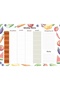 Transparent Yaz-Sil Weekly Menu Planner with Static Cling Feature 45 X 65 cm (Model-2) - 2