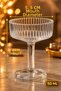 12-Piece Glass Coffee Side Serving Set – 6-Piece Flute Serving Glasses and 6-Piece Footed Glass Turkish Delight Cups Presentation Set Transparent Glass - 3