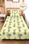 Tropical Yellow Young Room Single Pique Set-Pineapple Flamingo Gray 160X220Cm Quilted Bedspread