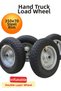 Wheelbarrow Load-Carrying Caster Ball Bearing Air Duplex 350X70 mm Steel Wheel Heavy Duty Durable Industrial Type Construction Garden Cart Tire - 3