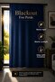 Blackout 100% Light-Proof Heat-Insulating Background Curtain Without Pleats Extralight Blackout Sunshade Single Wing V-22 - 2