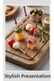 Decorative Beaded and Woven Detailed Bamboo Presentation Toothpicks – Pack of 50 - 3