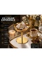 Gold Stainless Steel Footed Ice Cream Bowl Sweet Delight and Fruit Presentation Bowl 8.5 cm