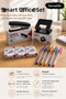 Smart Office Set |   Stapler Machine + Hole Puncher + 3 Packs of Staples + 5 Colors Ballpoint Pens Office Stationery Set - 2
