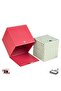 Napkin Holder, Boutique Tissue Box, Tissue Paper Storage Box, Vegan Leather, 13*13*13 Cm. Fuchsia - 3