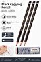 Black Copy Pen 3 Pieces Fatih Dermo Black Copy Pen Leather and Skin Pen